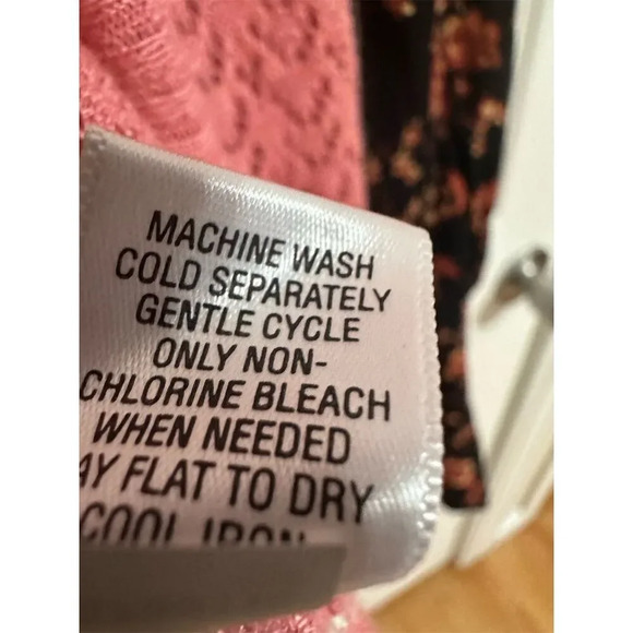 Merona Womens Cardigan Plus Size 24/26 Pink V-Neck Button Down Cardigan Sweater - Picture 7 of 10